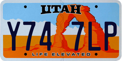 UT license plate Y747LP