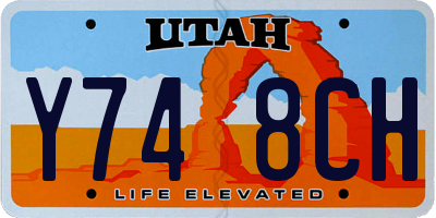 UT license plate Y748CH
