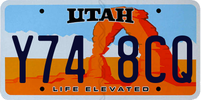UT license plate Y748CQ
