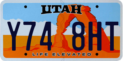 UT license plate Y748HT
