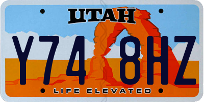 UT license plate Y748HZ