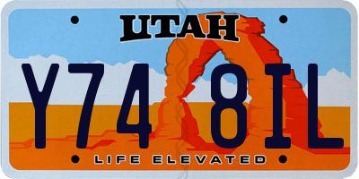 UT license plate Y748IL