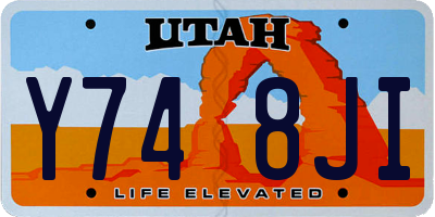 UT license plate Y748JI
