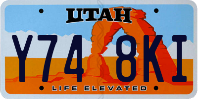 UT license plate Y748KI