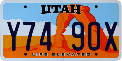 UT license plate Y749OX