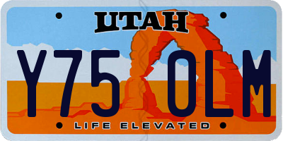 UT license plate Y750LM