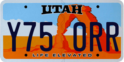 UT license plate Y750RR