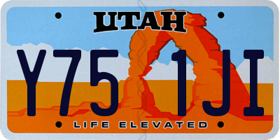 UT license plate Y751JI