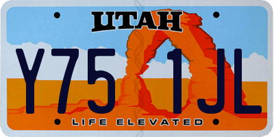 UT license plate Y751JL