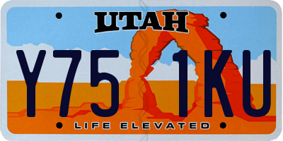 UT license plate Y751KU