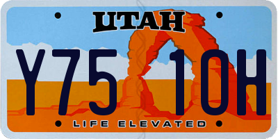 UT license plate Y751OH