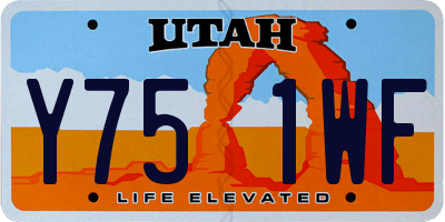 UT license plate Y751WF