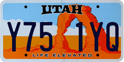 UT license plate Y751YQ