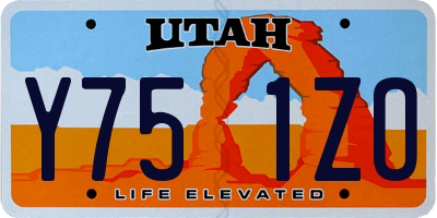 UT license plate Y751ZO
