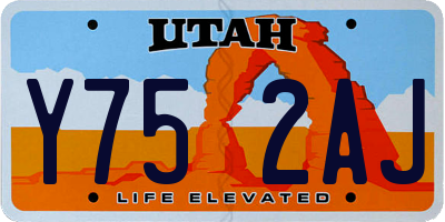 UT license plate Y752AJ