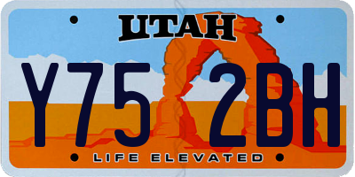 UT license plate Y752BH