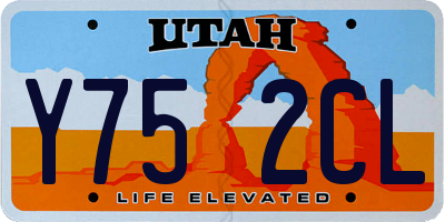 UT license plate Y752CL