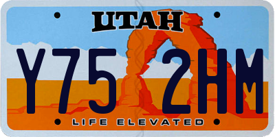 UT license plate Y752HM