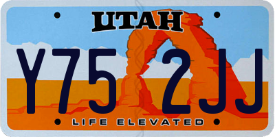 UT license plate Y752JJ