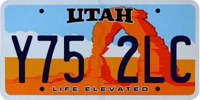UT license plate Y752LC