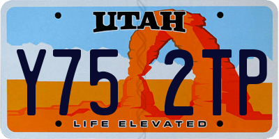 UT license plate Y752TP