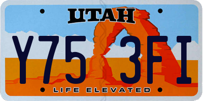 UT license plate Y753FI