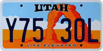UT license plate Y753OL