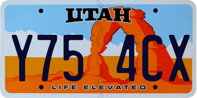 UT license plate Y754CX