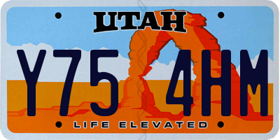 UT license plate Y754HM