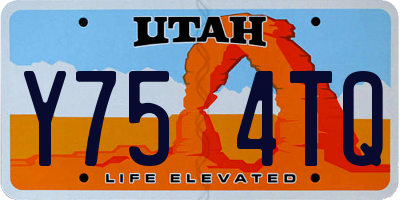 UT license plate Y754TQ