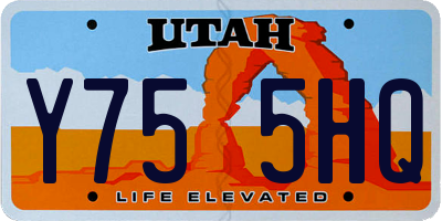 UT license plate Y755HQ