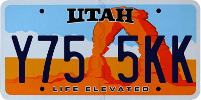 UT license plate Y755KK