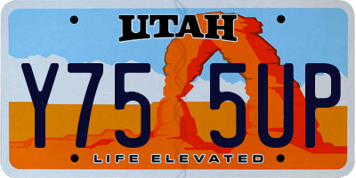 UT license plate Y755UP