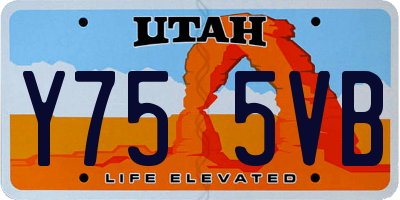 UT license plate Y755VB