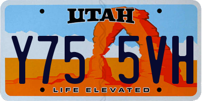 UT license plate Y755VH
