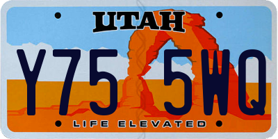 UT license plate Y755WQ