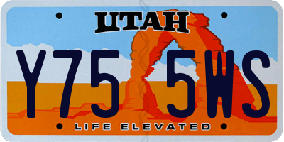 UT license plate Y755WS