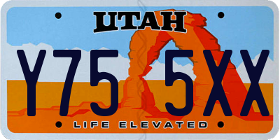 UT license plate Y755XX
