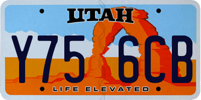 UT license plate Y756CB