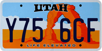 UT license plate Y756CF