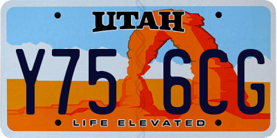UT license plate Y756CG