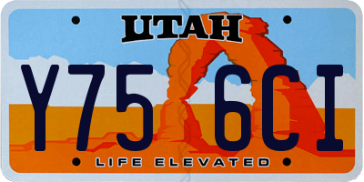 UT license plate Y756CI