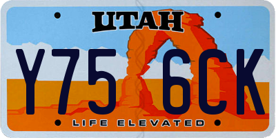 UT license plate Y756CK