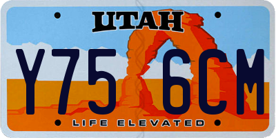 UT license plate Y756CM