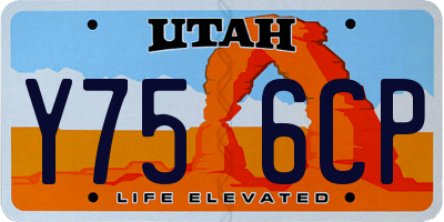 UT license plate Y756CP