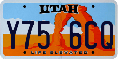 UT license plate Y756CQ