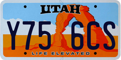 UT license plate Y756CS