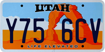 UT license plate Y756CV