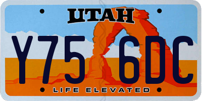 UT license plate Y756DC