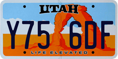 UT license plate Y756DF